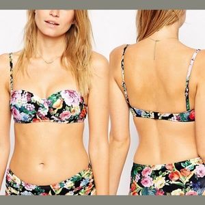 NWT $121‎ Seafolly Summer Garden Bikini Top 6 US